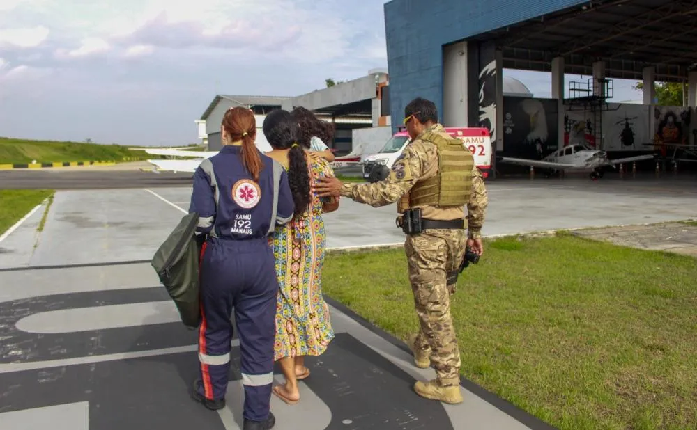 Departamento Aéreo da SSP-AM resgata criança de comunidade rural atingida por ouriço de castanha