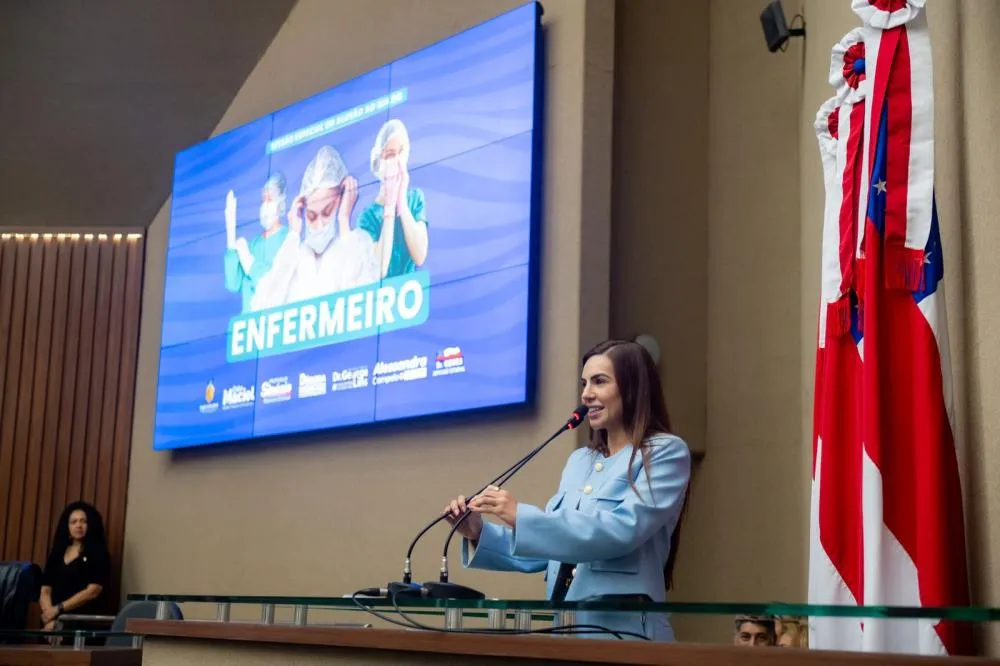Débora Menezes pede aprovação de PL que dobra aposentadoria de enfermeiros do AM