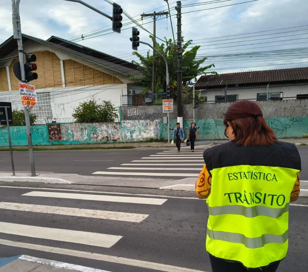 Prefeitura de Manaus realiza pesquisa volumétrica para reforçar segurança viária no entorno do shopping Phelippe Daou