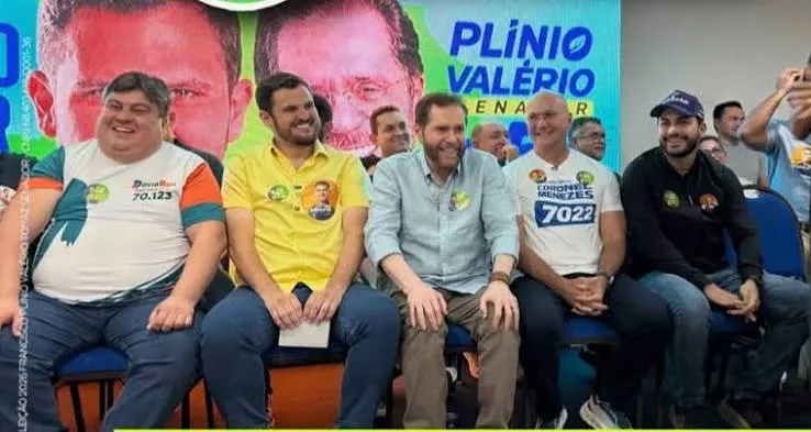 Renato Junior declara apoio à reeleição de Plínio Valério ao Senado e fecha seus dois votos para 2026